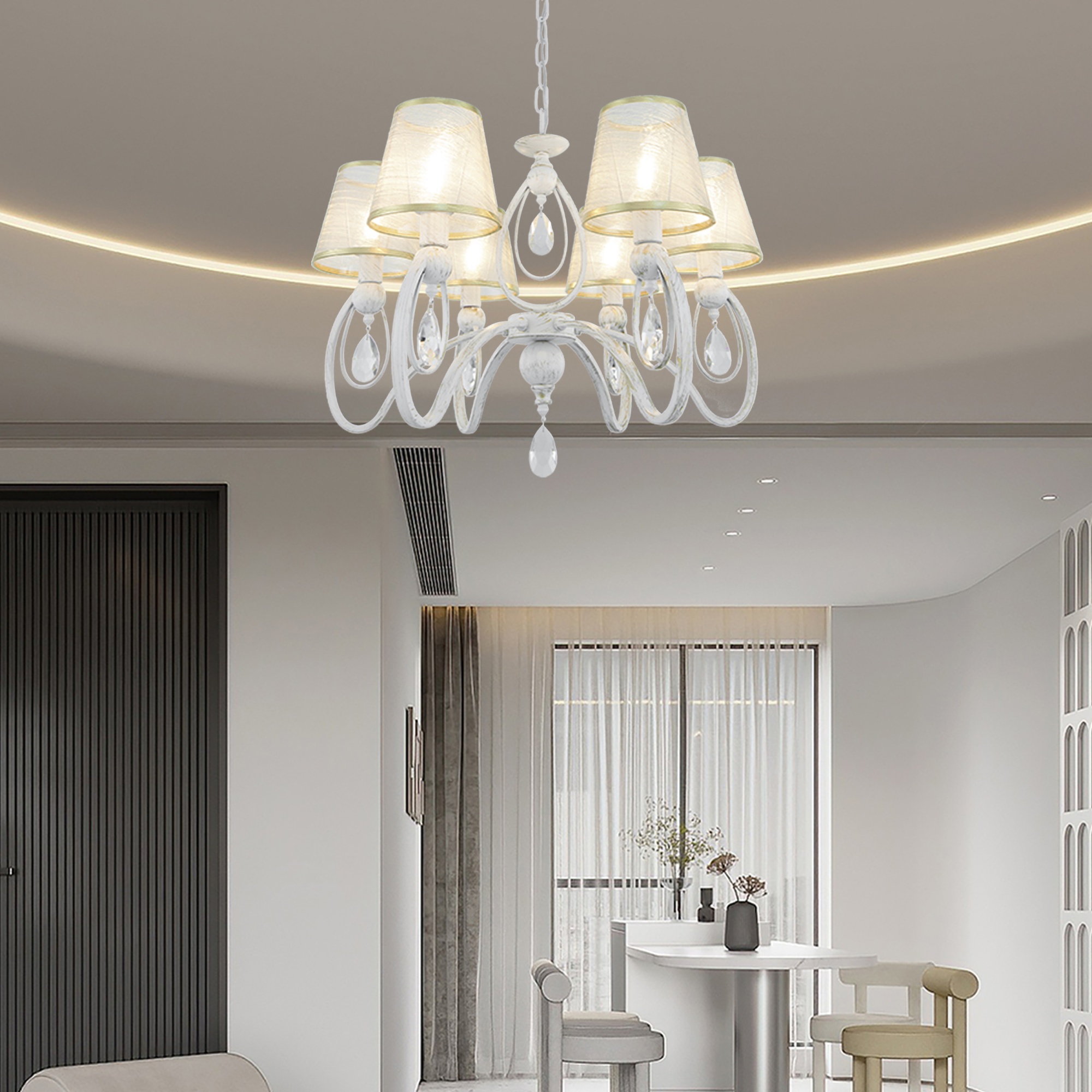 Люстра 347203/6 WT+G Arte Milano