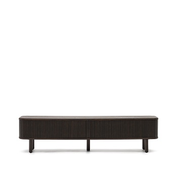 Mailen Тумба под ТВ с 2 дверцами из ясеневого шпона темной отделки 200 х 50 см La Forma (ex Julia Grup)