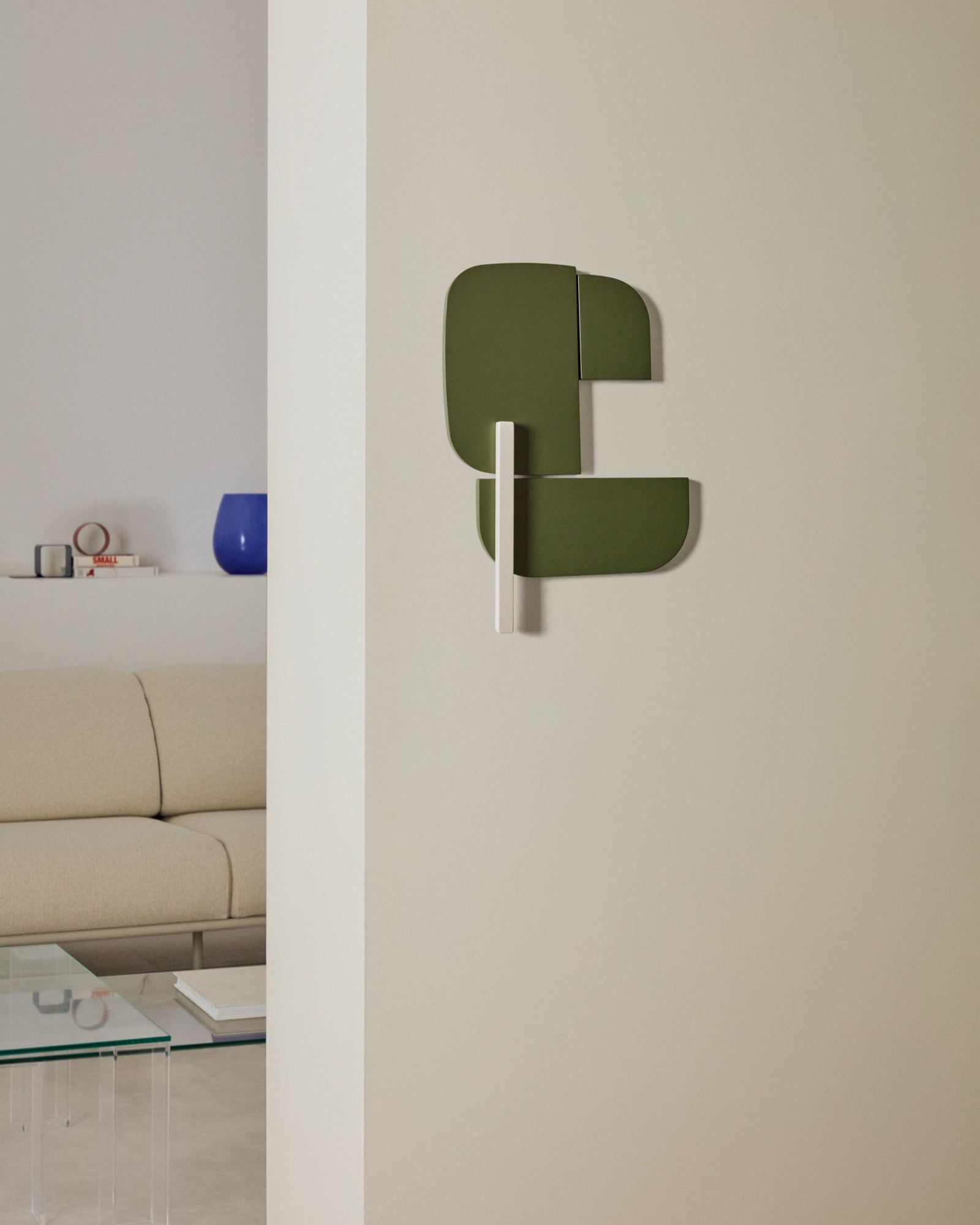 Настенная панель Danei бело-зеленая 65 x 60 см La Forma (ex Julia Grup)