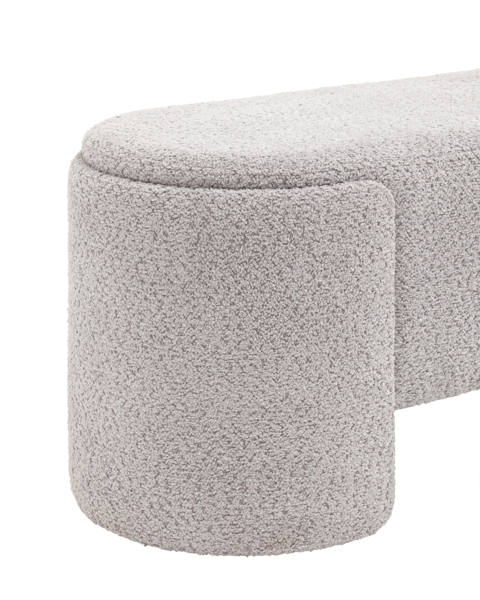 Банкетка Taks букле светло-серый Stool Group