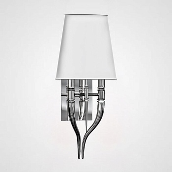 Настенный светильник Crystal Light Brunilde Ipe Cavalli H52 Silver/White by ImperiumLoft