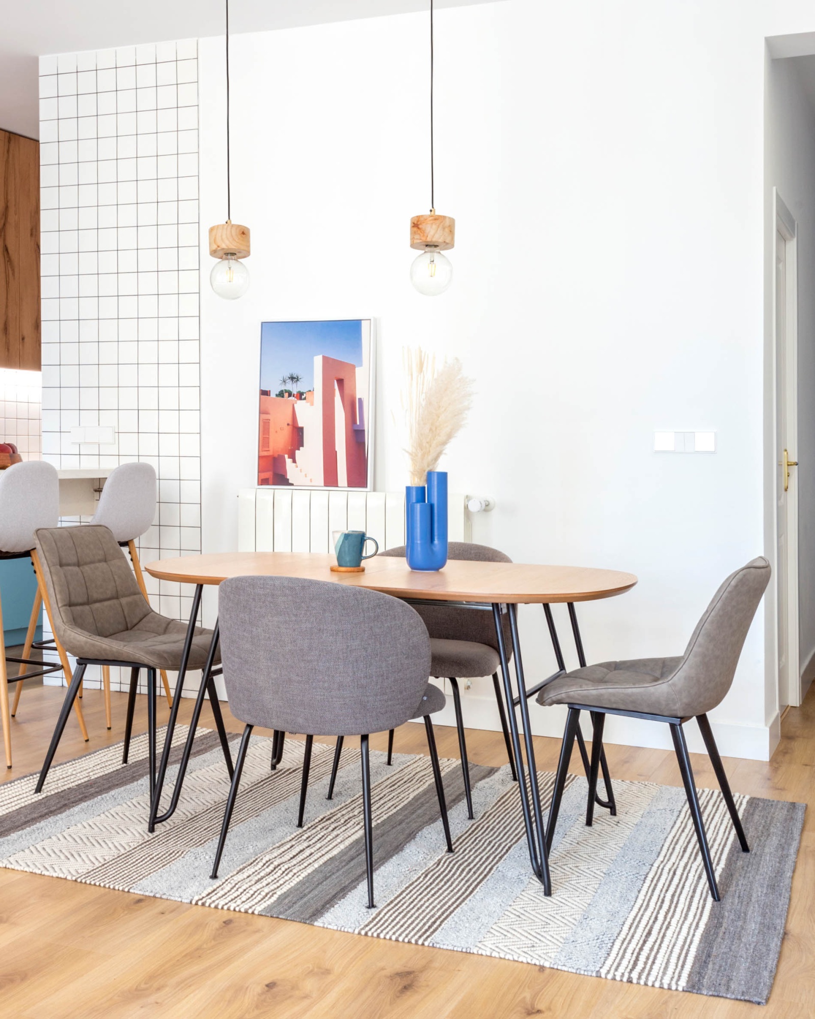 Стол Novaks 140 (220) х90 черный, шпон натуральный La Forma (ex Julia Grup)