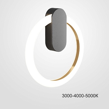 Настенный светильник GINA WALL D30 Black Трехцветный свет by ImperiumLoft