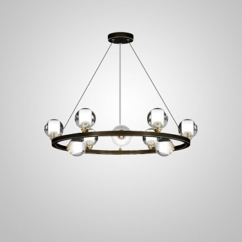 Подвесная люстра ILIANA CH D70 Brass Black by ImperiumLoft