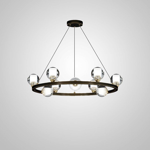 Подвесная люстра ILIANA CH D70 Brass Black by ImperiumLoft
