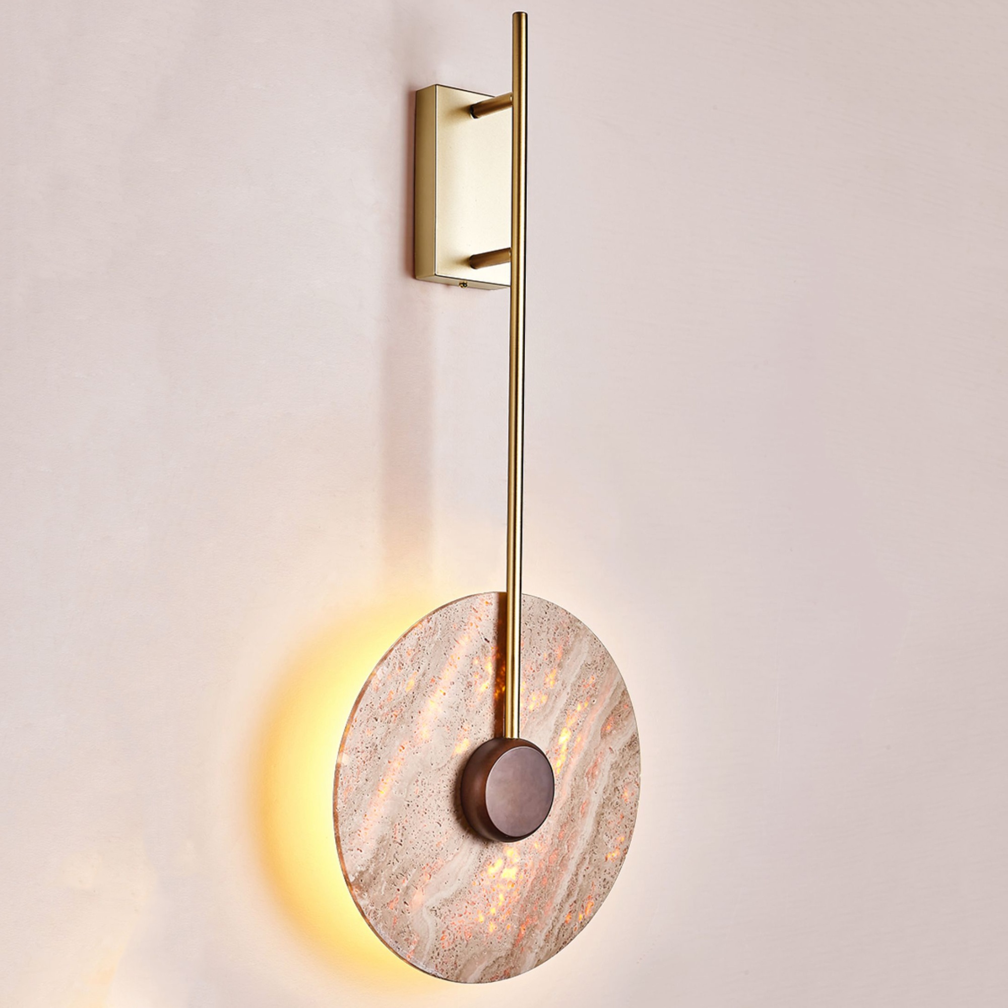 Настенный светильник JOAR D50 Brass by ImperiumLoft