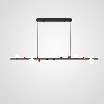 Реечный, рядный светильник REIK LONG BLACK by ImperiumLoft