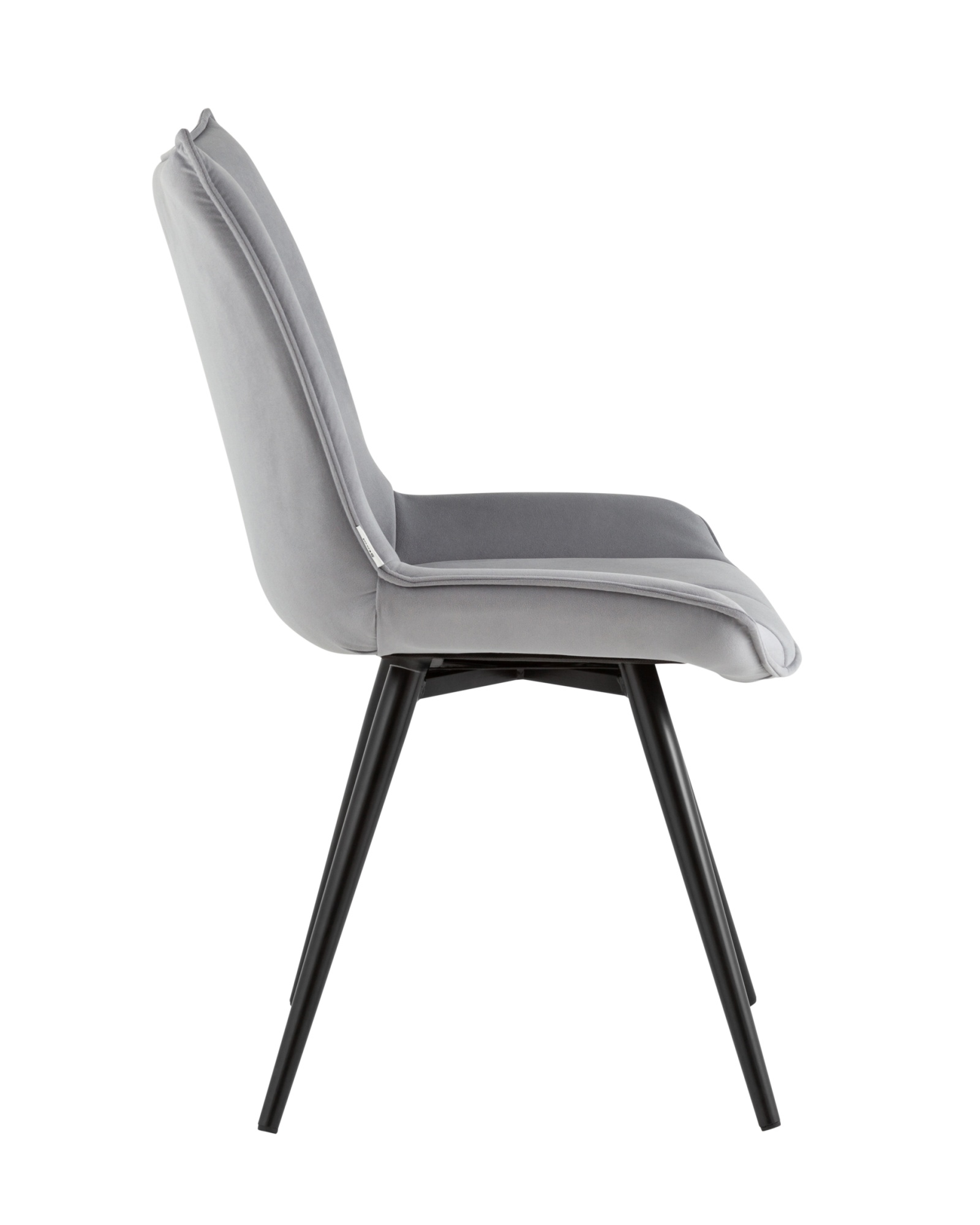 Стул вращающийся Робб велюр серый Stool Group