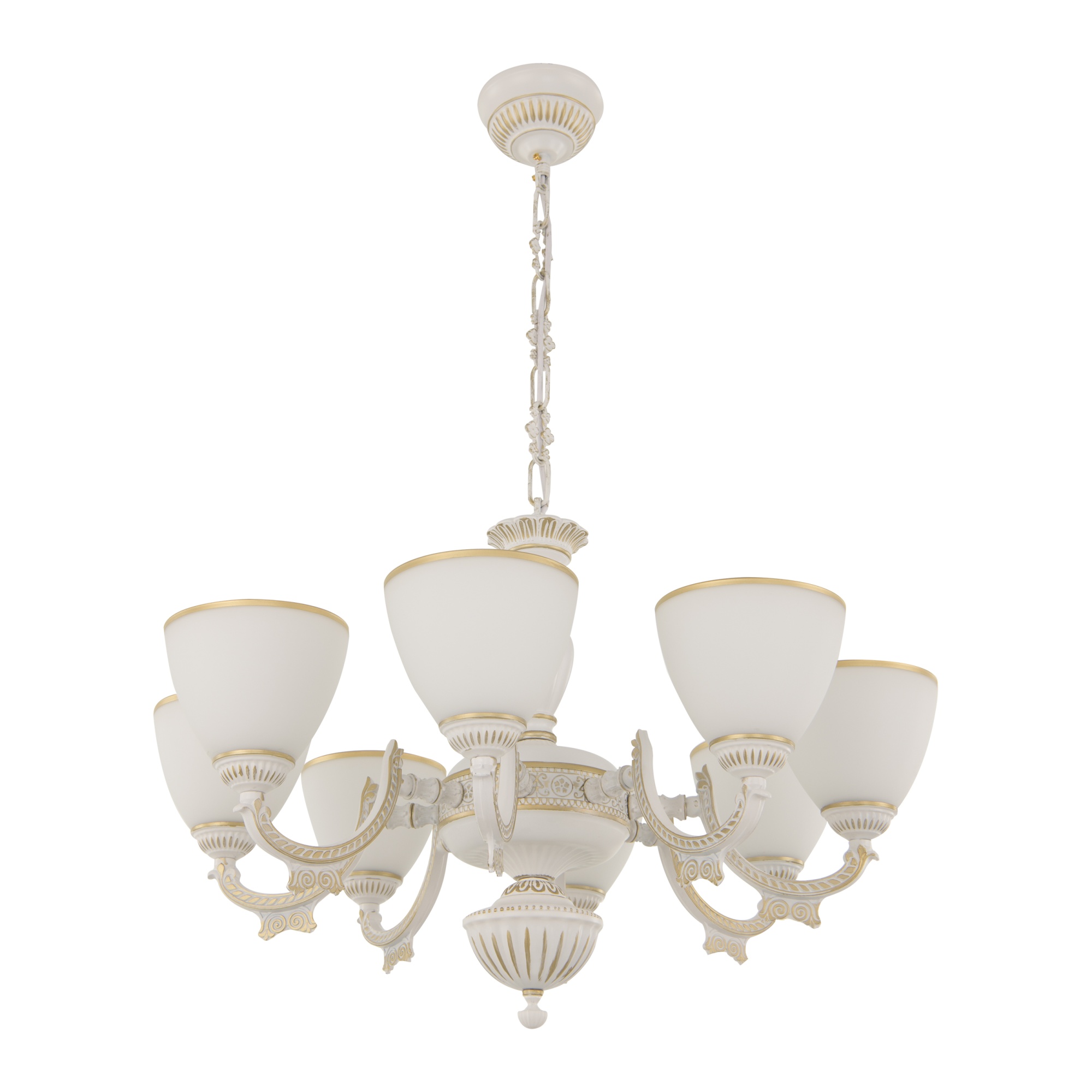 Люстра с плафонами 342837/8 WT+G Arte Milano