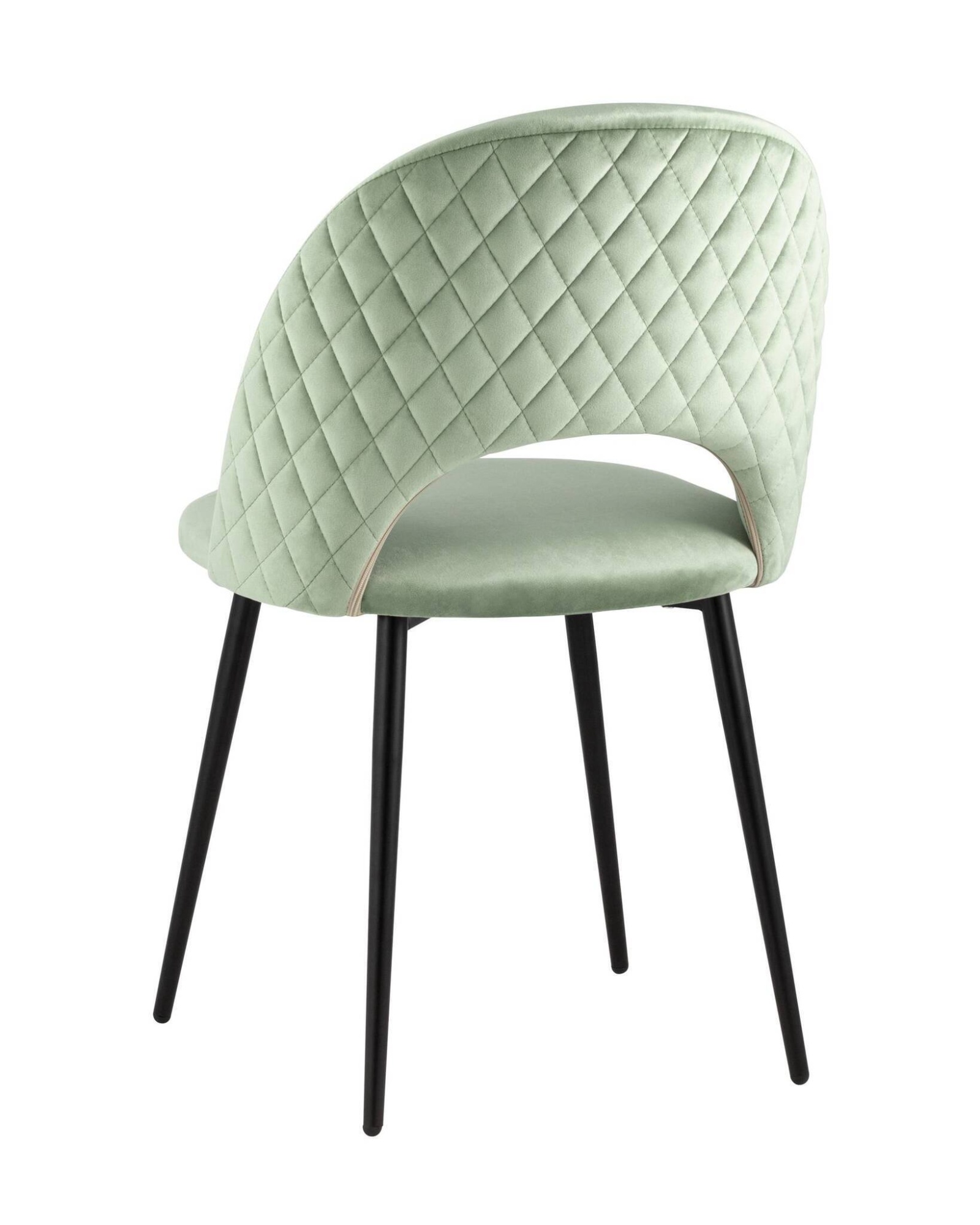 Стул Меган велюр с ромбами фисташковый Stool Group
