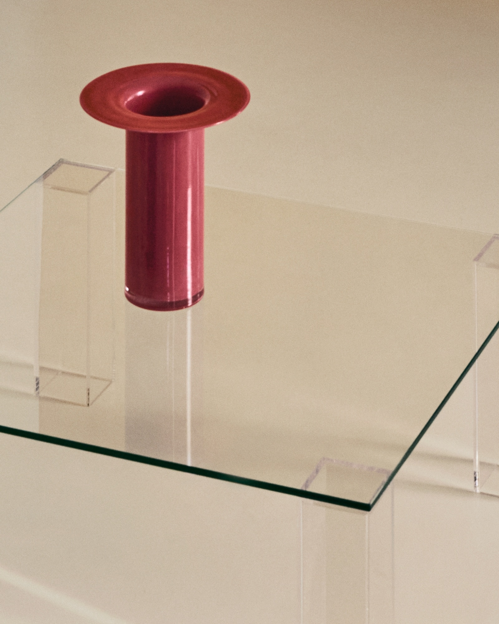 Ваза Kelse розовая стеклянная, 28 см La Forma (ex Julia Grup)