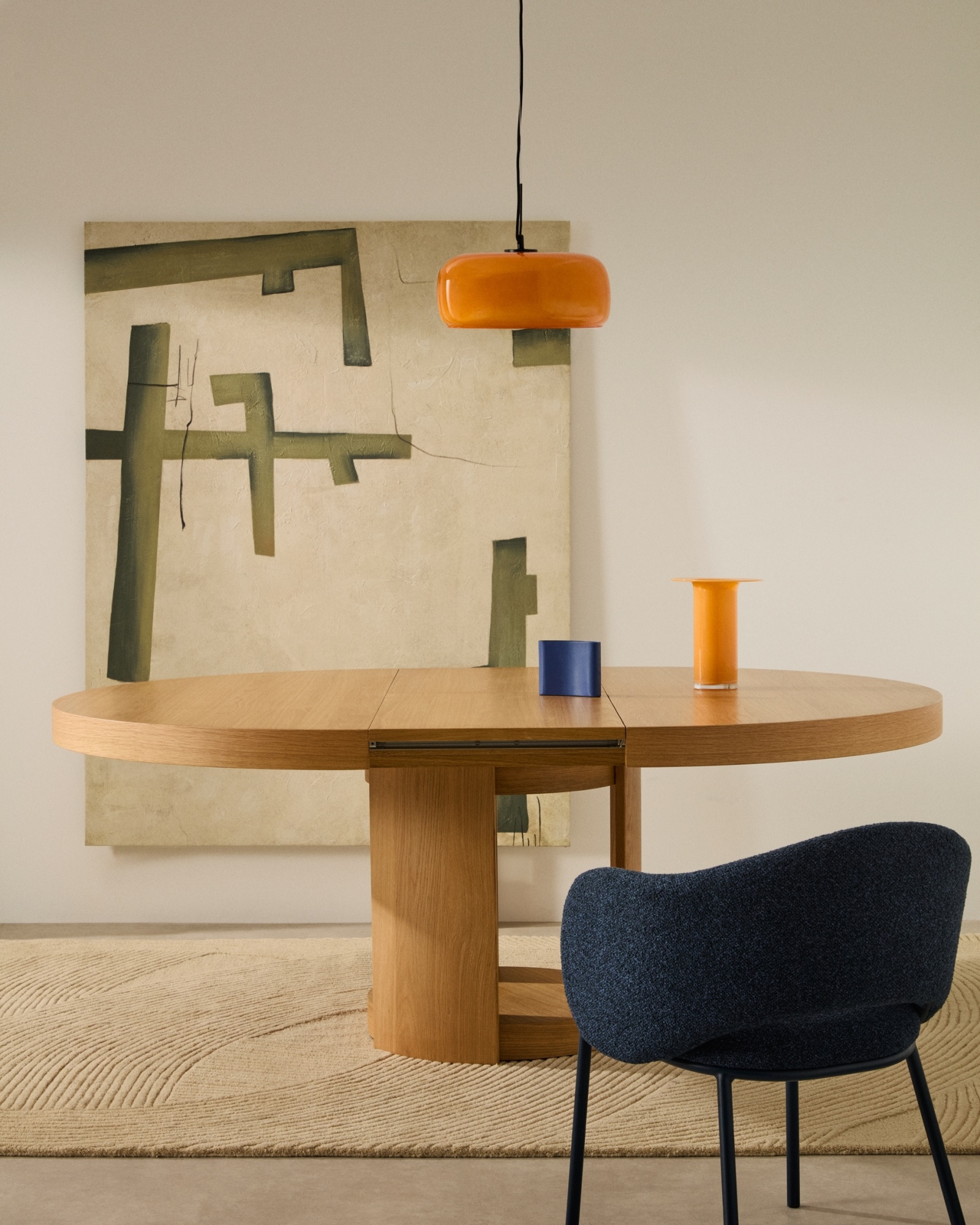 Подсвечник железный синий Mistra La Forma (ex Julia Grup)