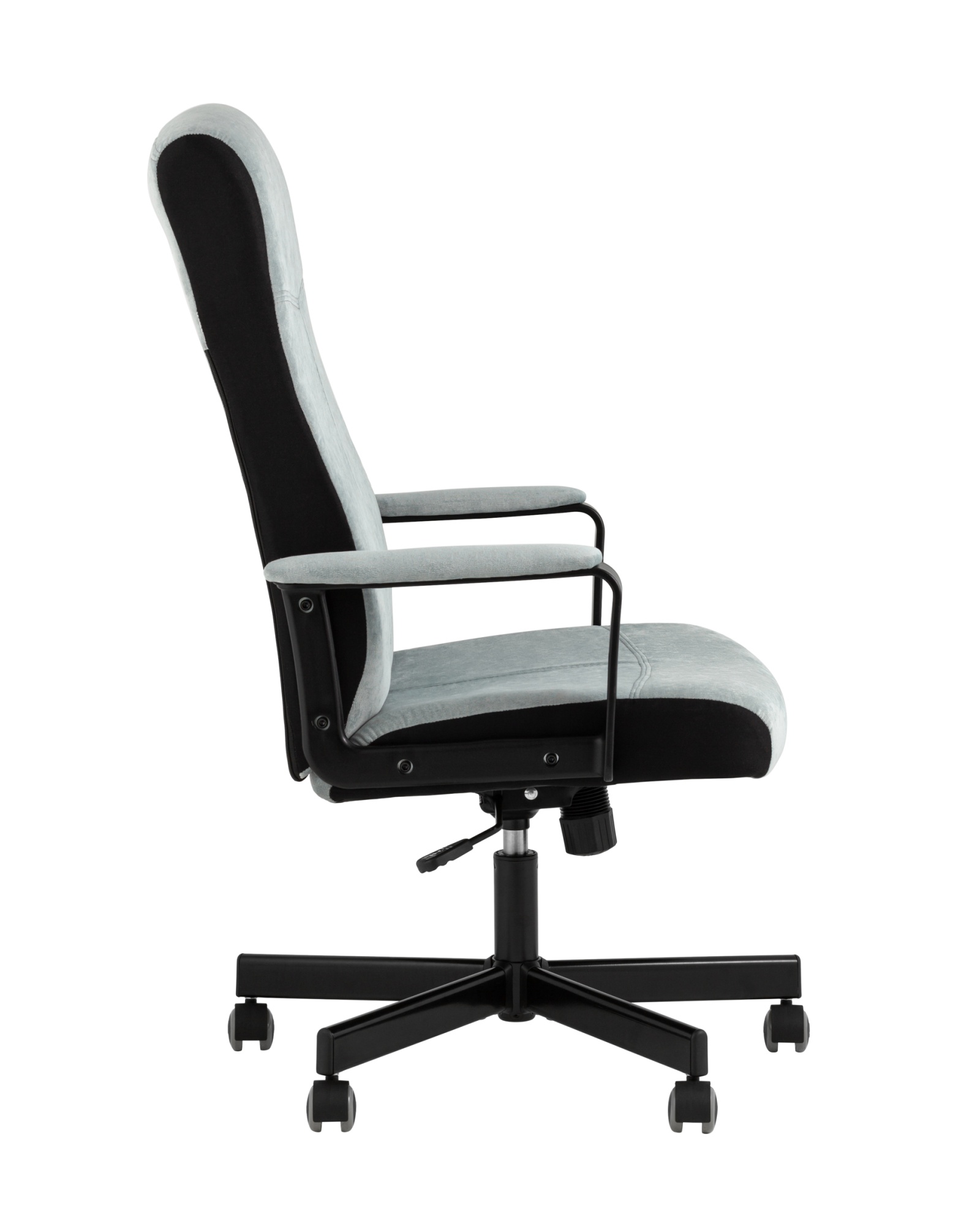 Кресло руководителя TopChairs ST-DOMINGO серо-голубой Stool Group