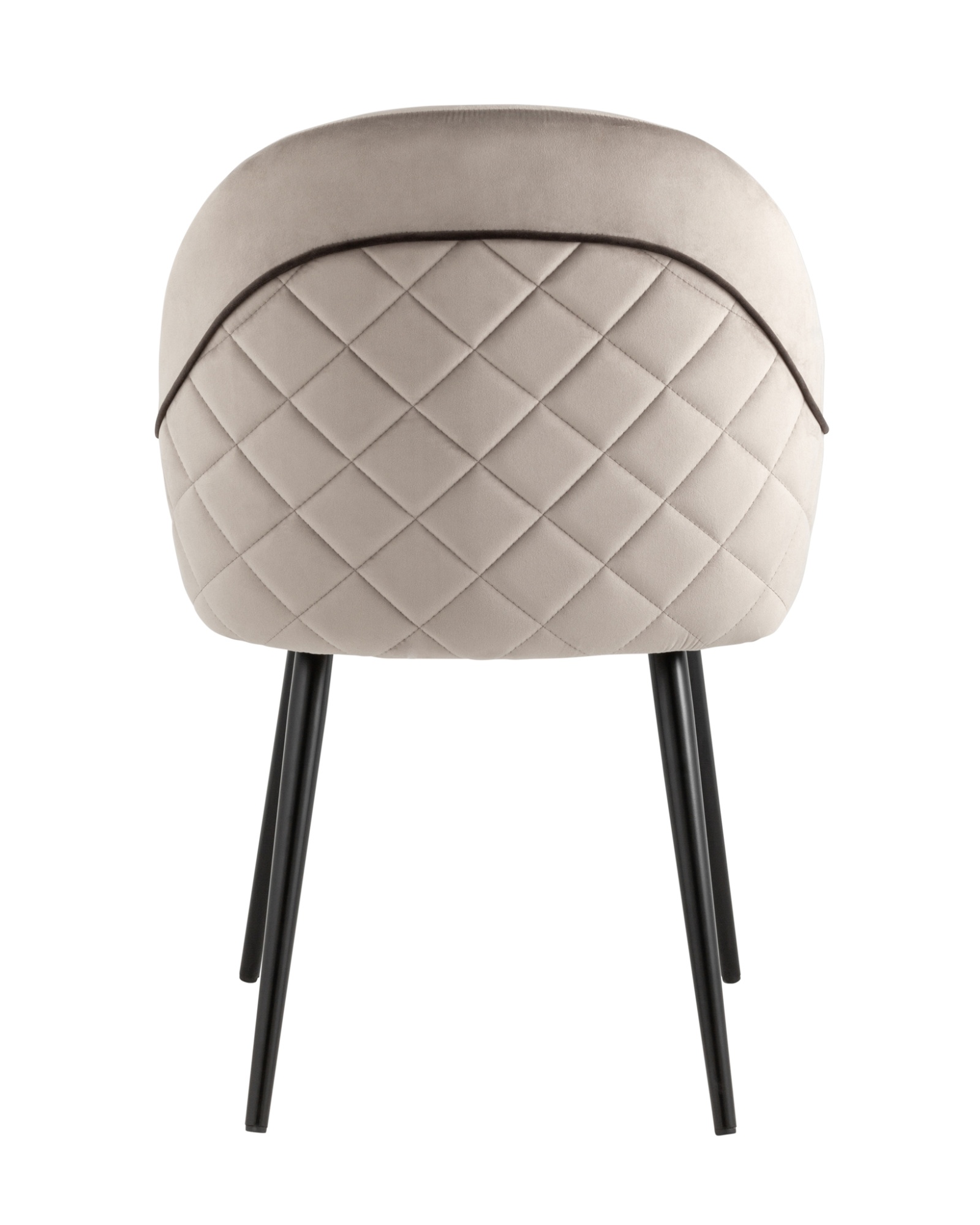 Стул Новел велюр серо-коричневый Stool Group