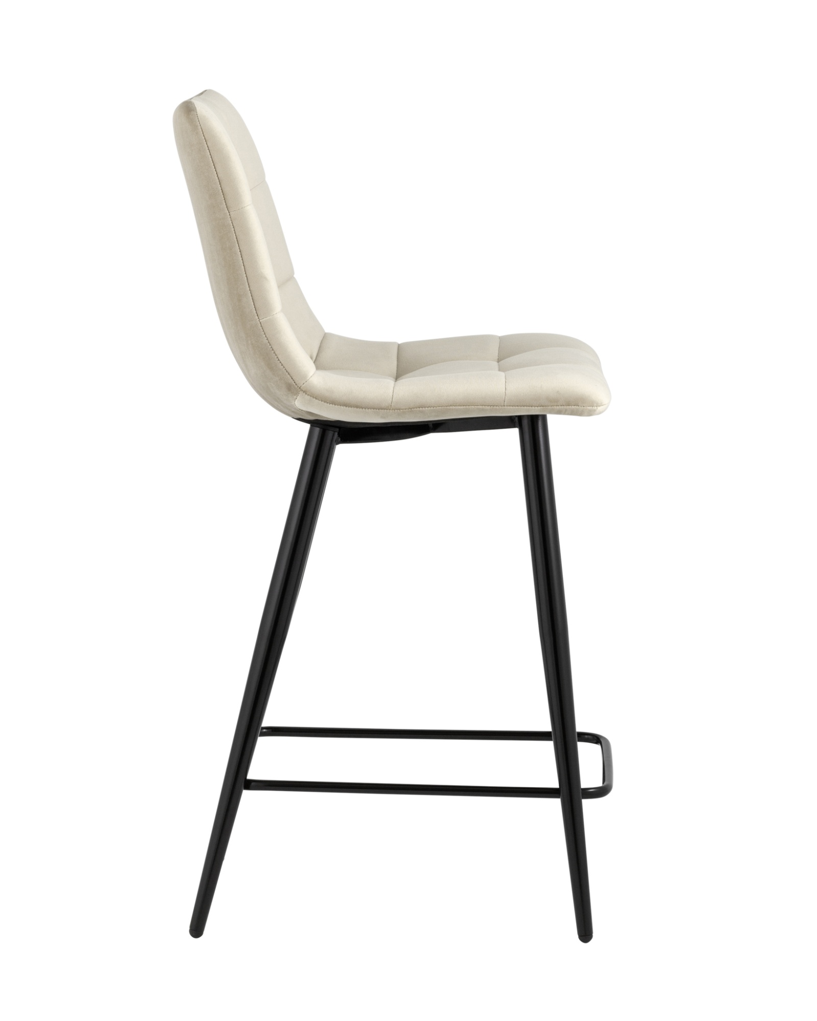 Стул полубарный Джанго велюр бежевый высота сиденья 60 см Stool Group