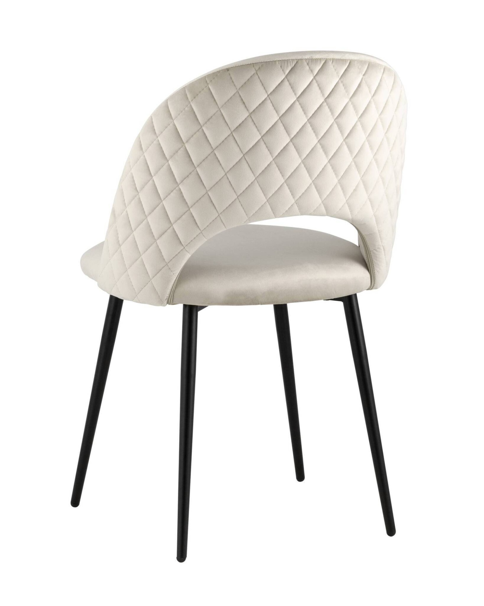 Стул Меган велюр с ромбами бежевый Stool Group