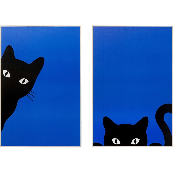 Картина в раме Ciao Gatto (2 шт) KARE 56298