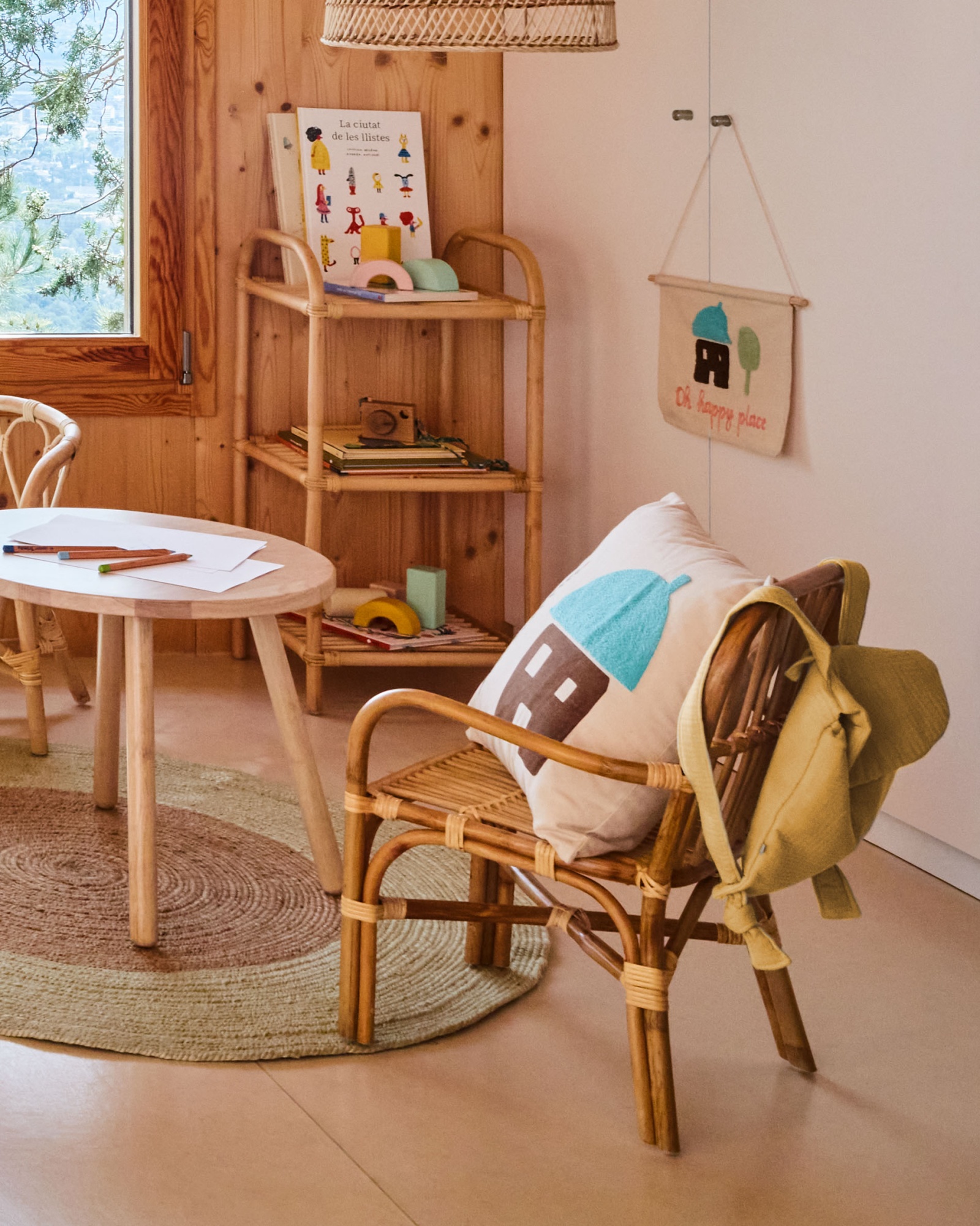 Стеллаж из ротанга Ormela с натуральной отделкой 40 x 81 см La Forma (ex Julia Grup)