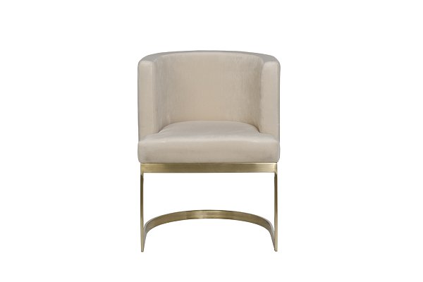 Стул на металлическом каркасе светло-бежевый Garda Decor 76AR-612GOLD-CR