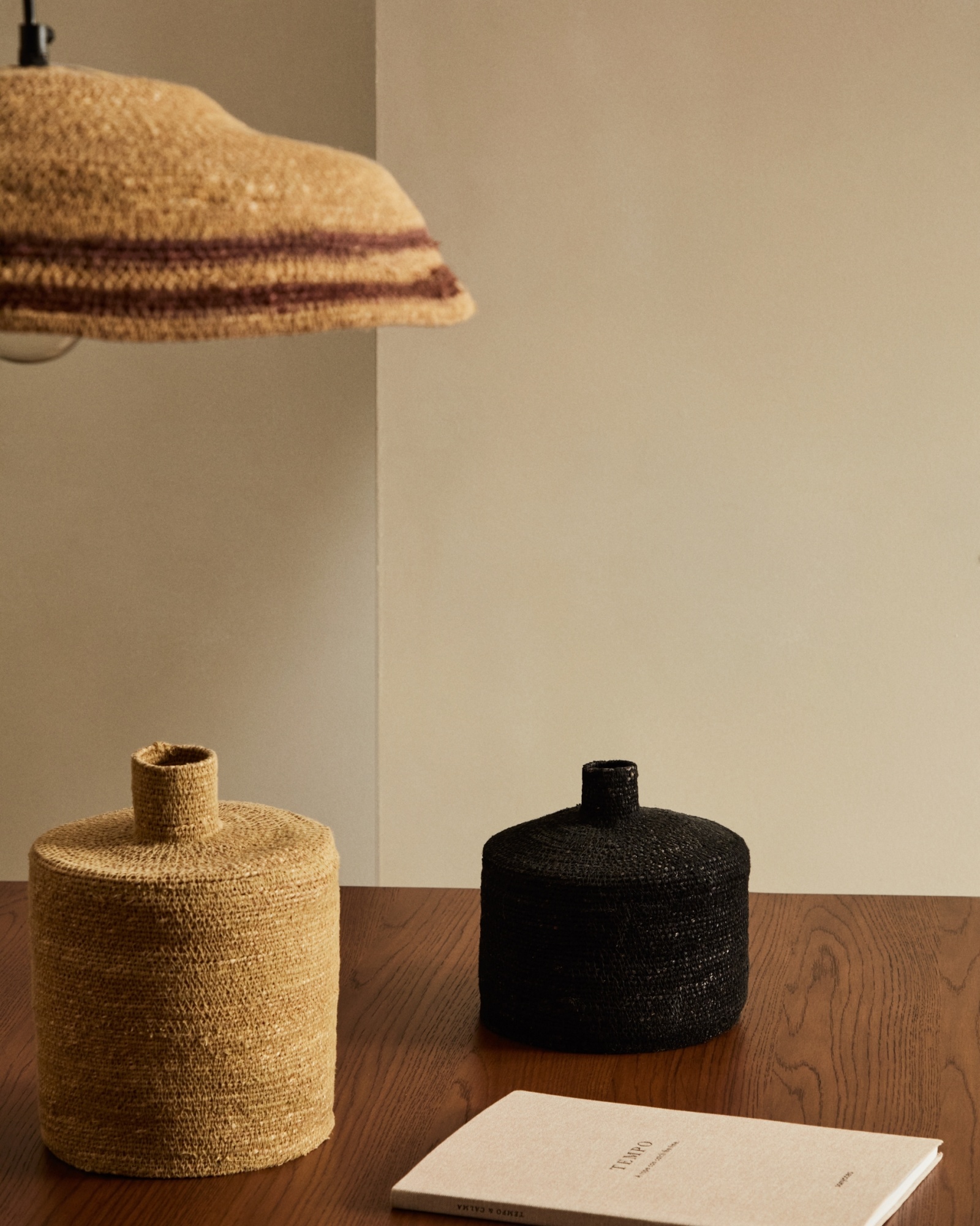 Ваза Salinas из натуральных волокон с натуральной отделкой 20 см La Forma (ex Julia Grup)