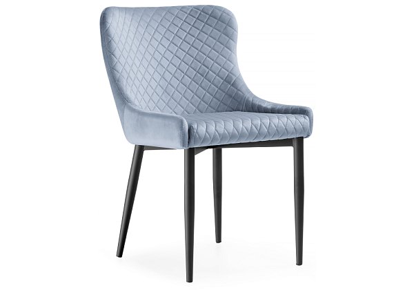 Стул Woodville Teo light blue / black 15021