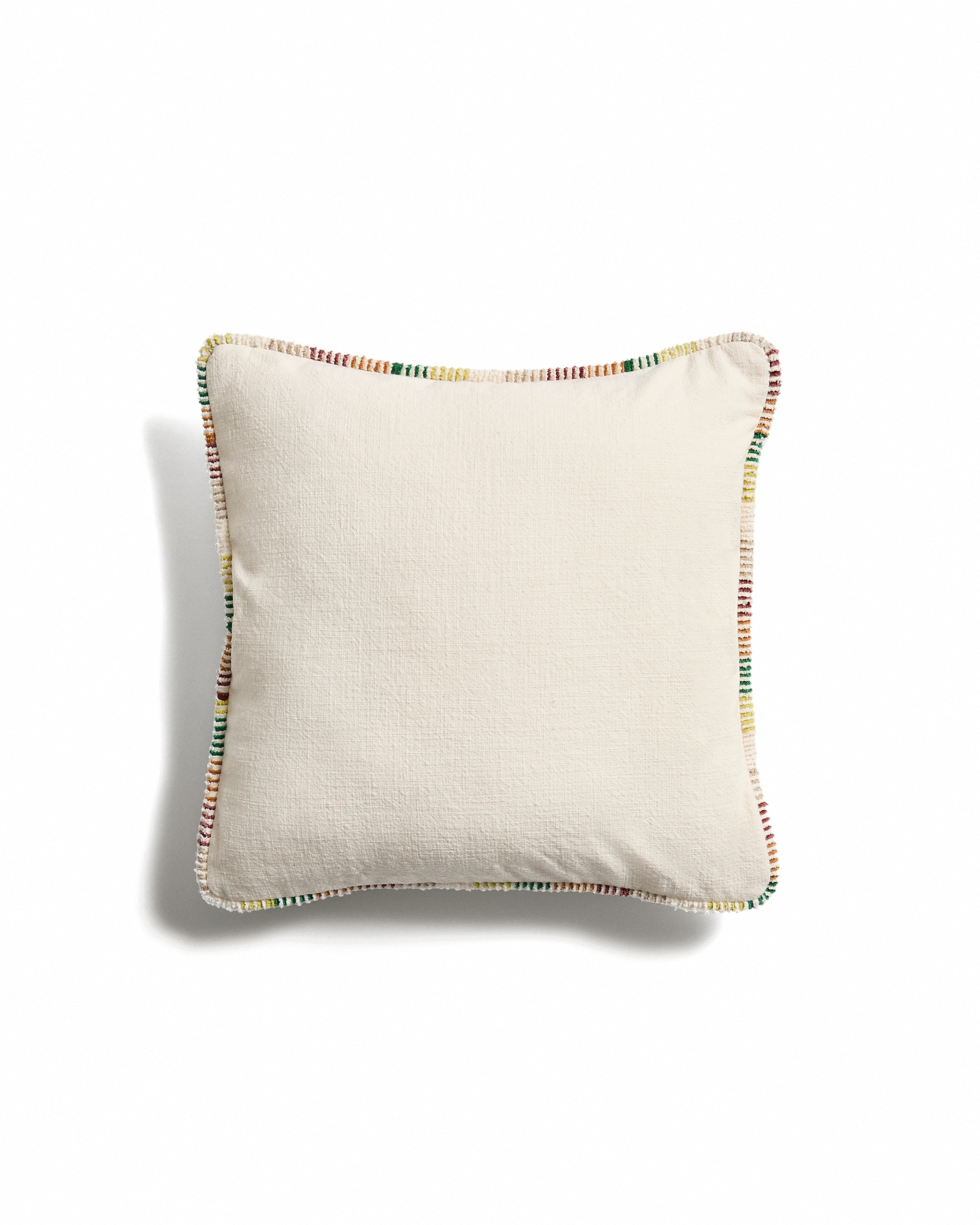 Чехол для подушки Enari из хлопка с разноцветной окантовкой, 50 x 50 см. La Forma 481229