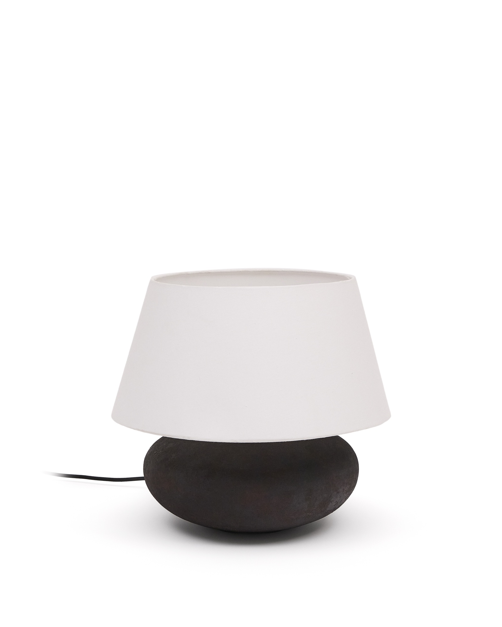 Настольная лампа Nessi из металла с отделкой под черную терракоту La Forma (ex Julia Grup)