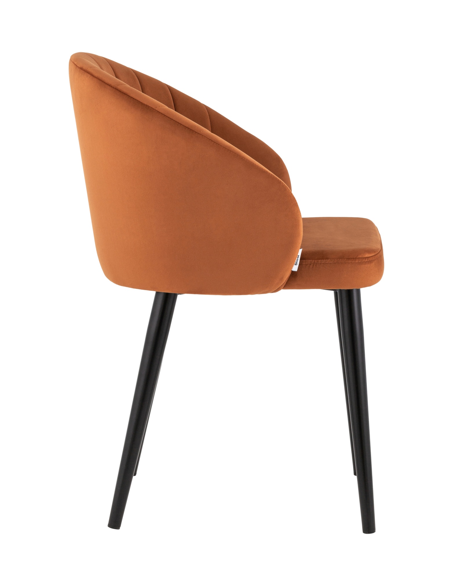 Стул с подлокотниками Брюссель велюр терракотовый Stool Group