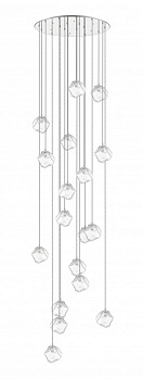 Каскадная люстра Simple Story 1107-18PL