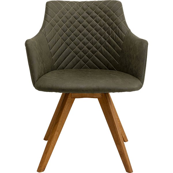 Стул вращающийся Coco Wood Green KARE 70741