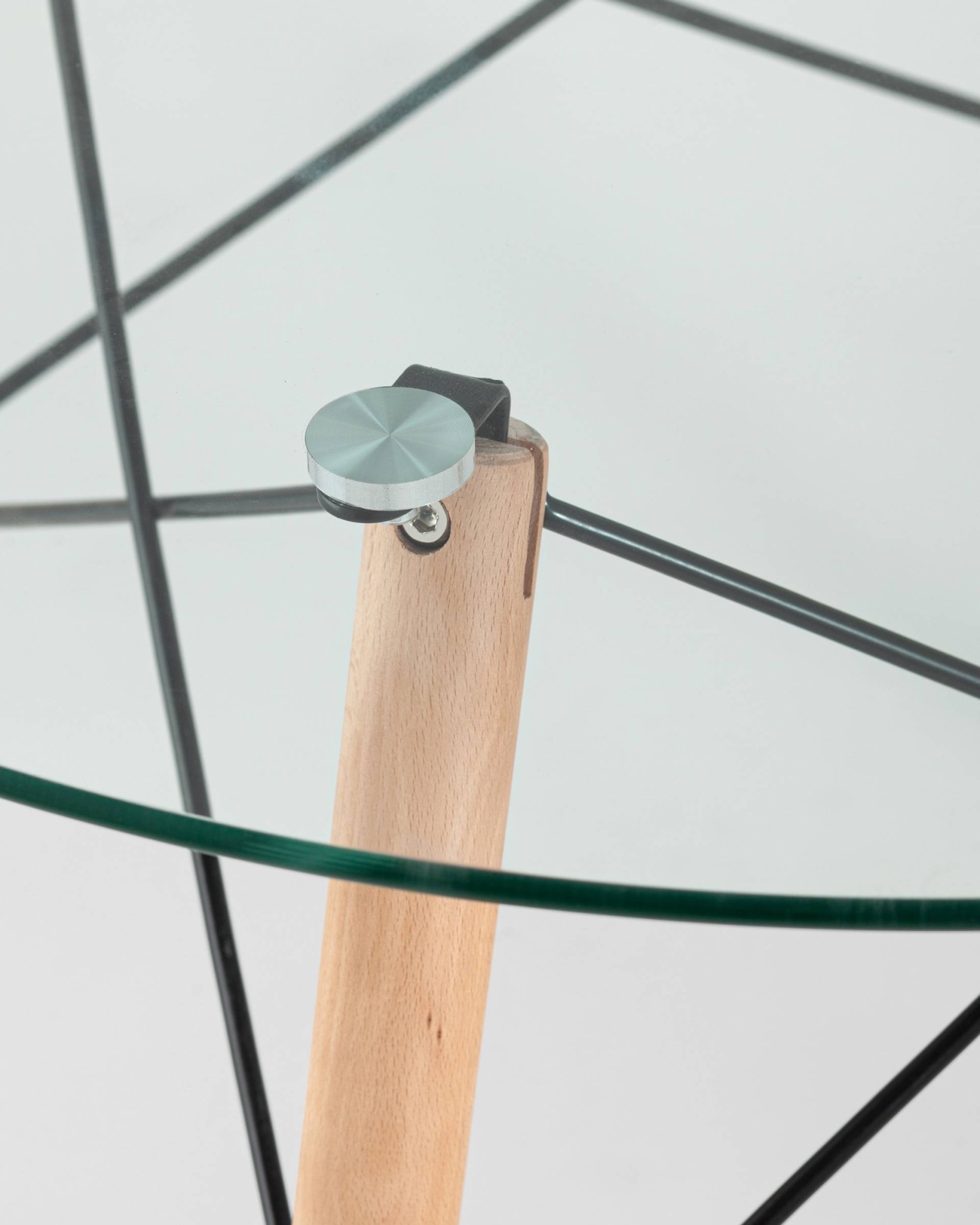 Стол Eames DSW NEW D80 стеклянный Stool Group