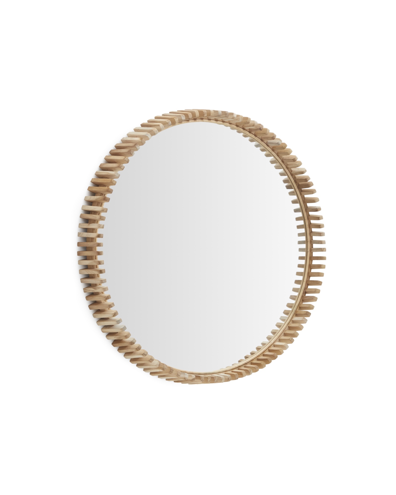 Polke Зеркало в раме из тикового дерева Ø 80 La Forma (ex Julia Grup)