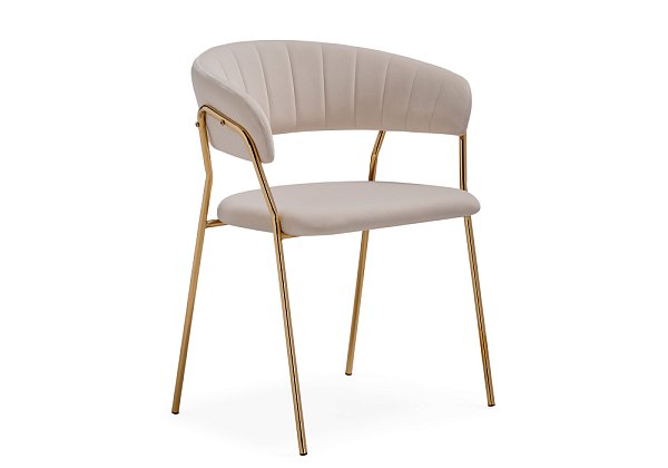 Стул Woodville Kamelia 1 beige / gold 15469